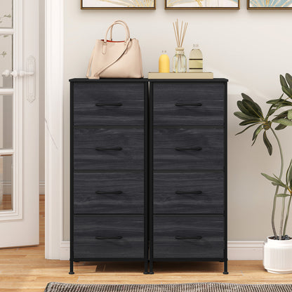4-Drawer Fabric Dresser with Metal Frame