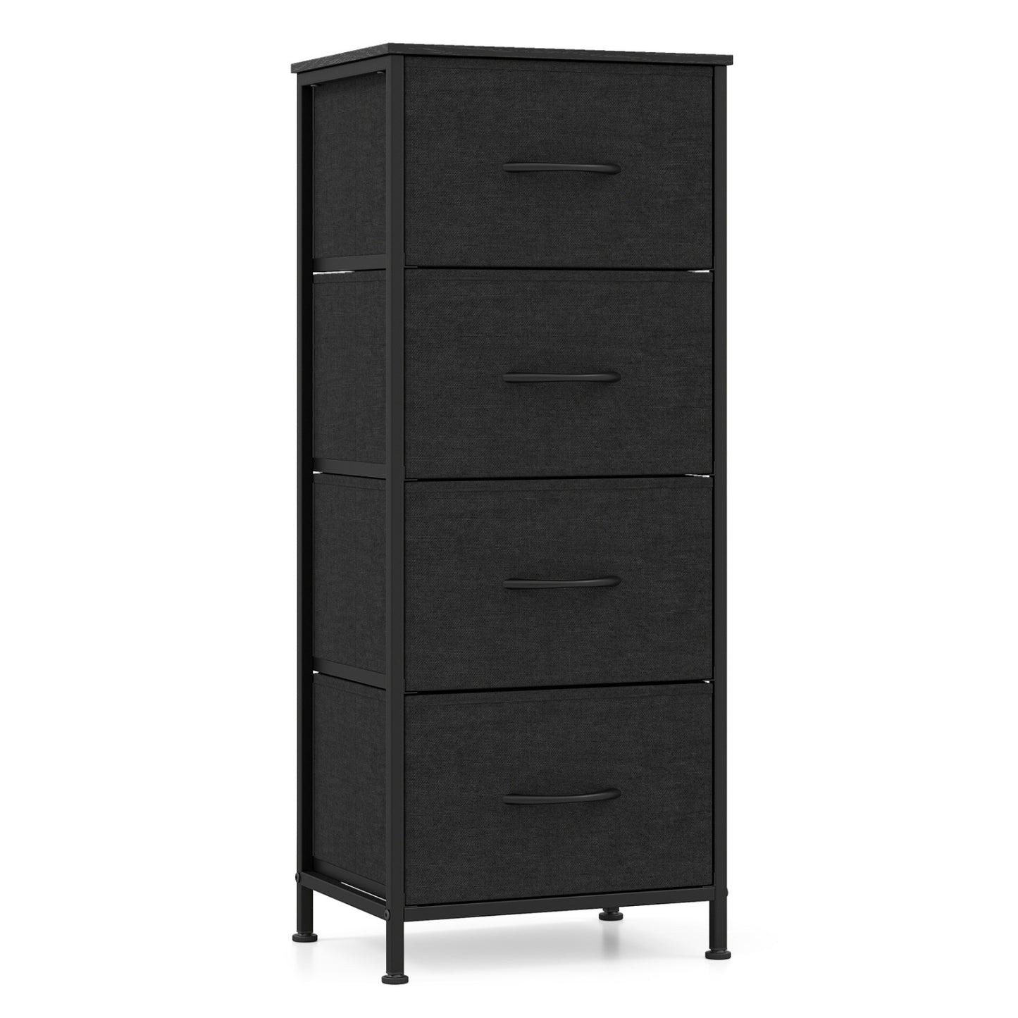 4-Drawer Fabric Dresser with Metal Frame