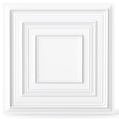 Drop Ceiling Tiles 24" x 24" PVC Ceiling Panels with 3D Decorative Patterns 24-Pack