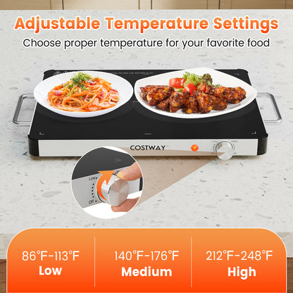 Electric Warming Tray Food Warmer with Adjustable Temperature Control