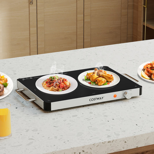 Electric Warming Tray Food Warmer with Adjustable Temperature Control