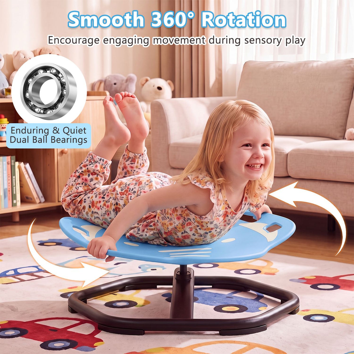 Elephant-Shaped Spinning Chair for Autistic and ADHD Kids