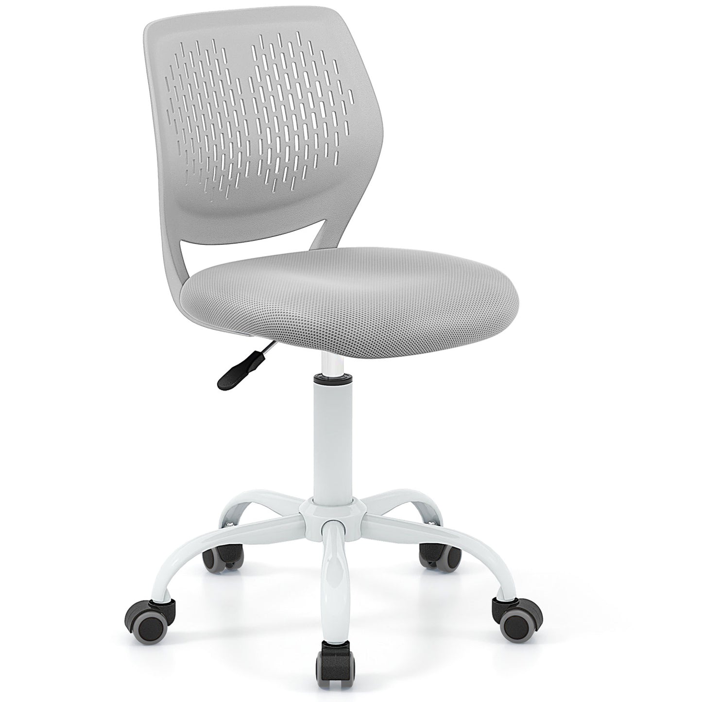 Ergonomic Children Study Chair with Adjustable Height-Light Pink - Gray