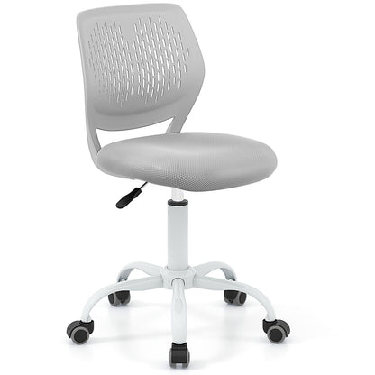 Ergonomic Children Study Chair with Adjustable Height-Light Pink - Gray