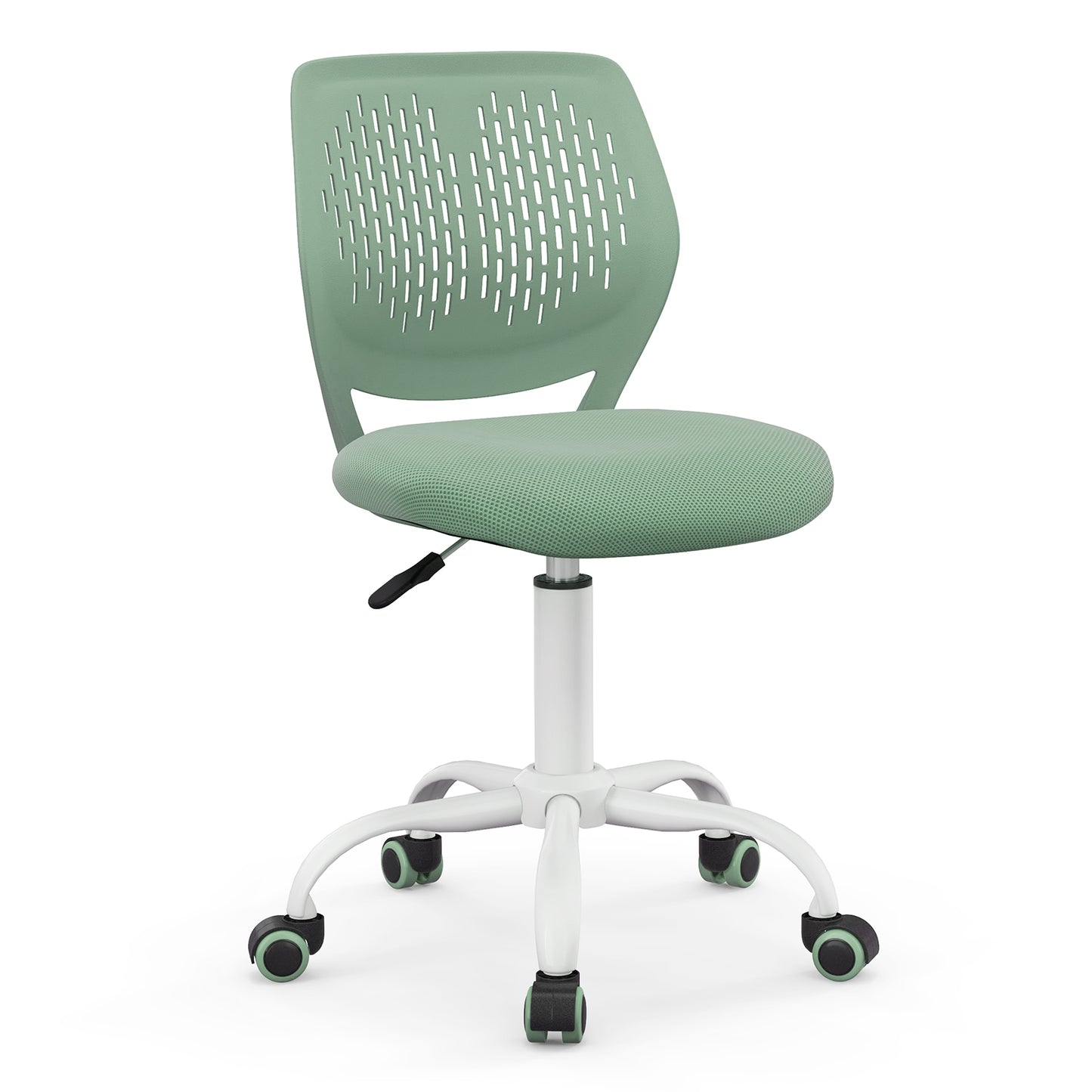 Ergonomic Children Study Chair with Adjustable Height-Light Pink - Green