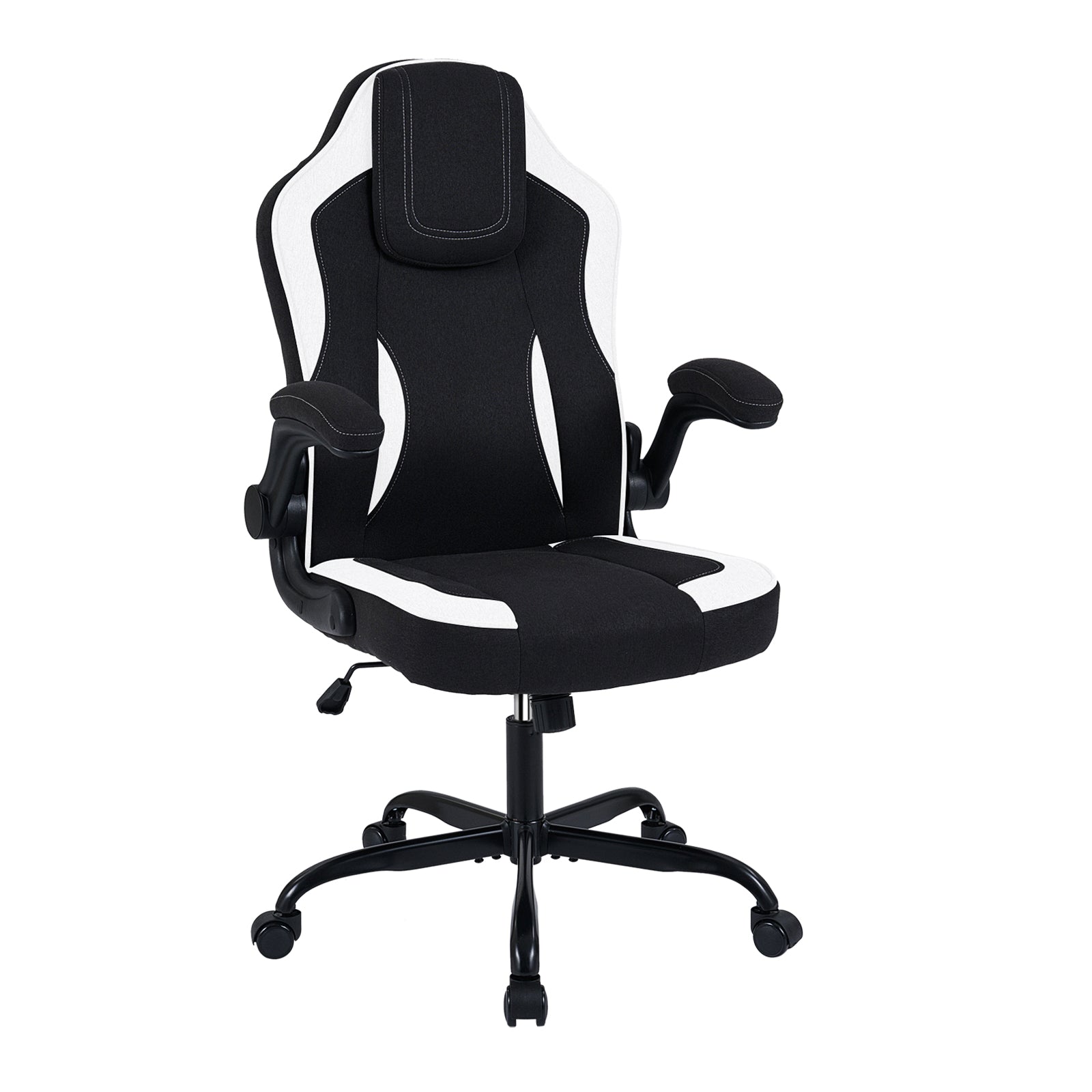 Ergonomic Computer Office Chair with 90¬∞ Flip-up Armrests-Black