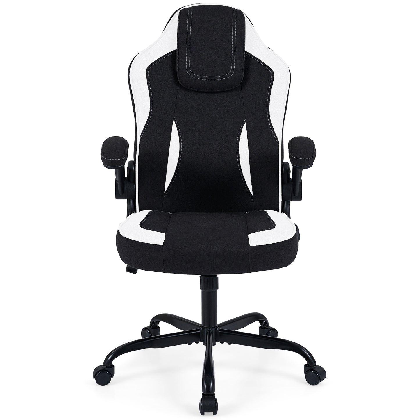 Ergonomic Computer Office Chair with 90¬∞ Flip-up Armrests-Black