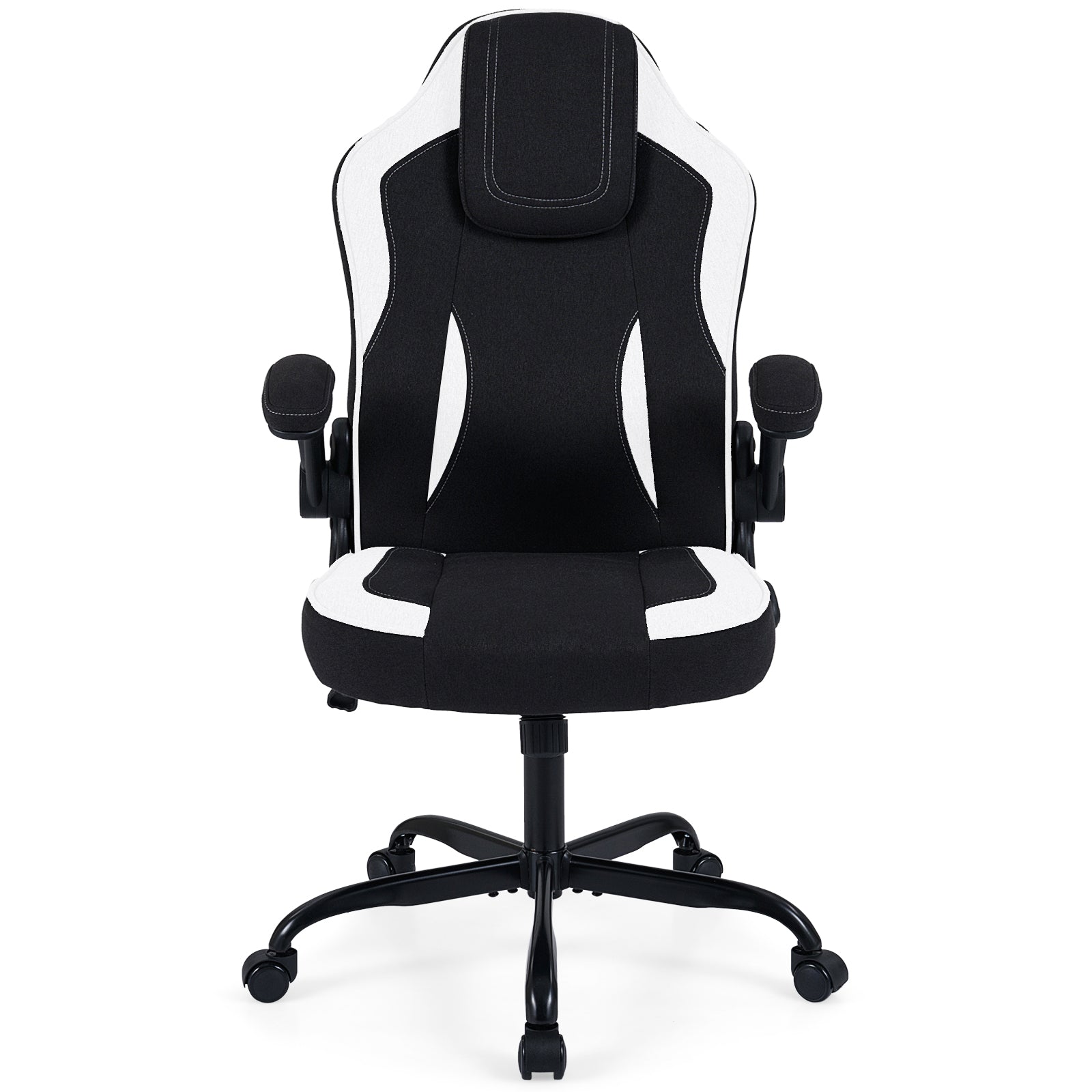Ergonomic Computer Office Chair with 90¬∞ Flip-up Armrests-Black