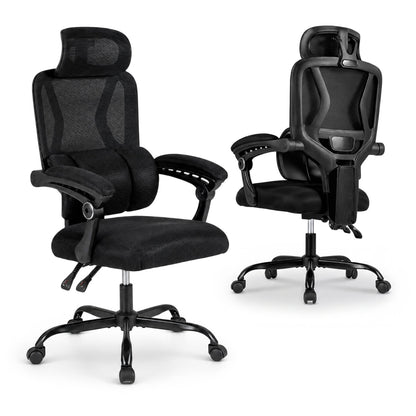 Ergonomic Mesh Office Chair with Lumbar Support & Headrest