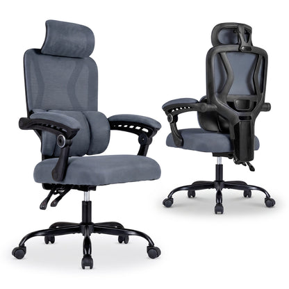 Ergonomic Mesh Office Chair with Lumbar Support & Headrest