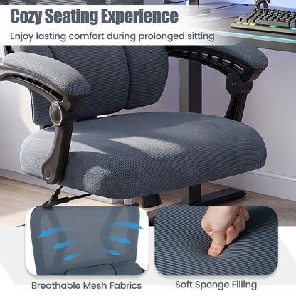 Ergonomic Mesh Office Chair with Lumbar Support & Headrest