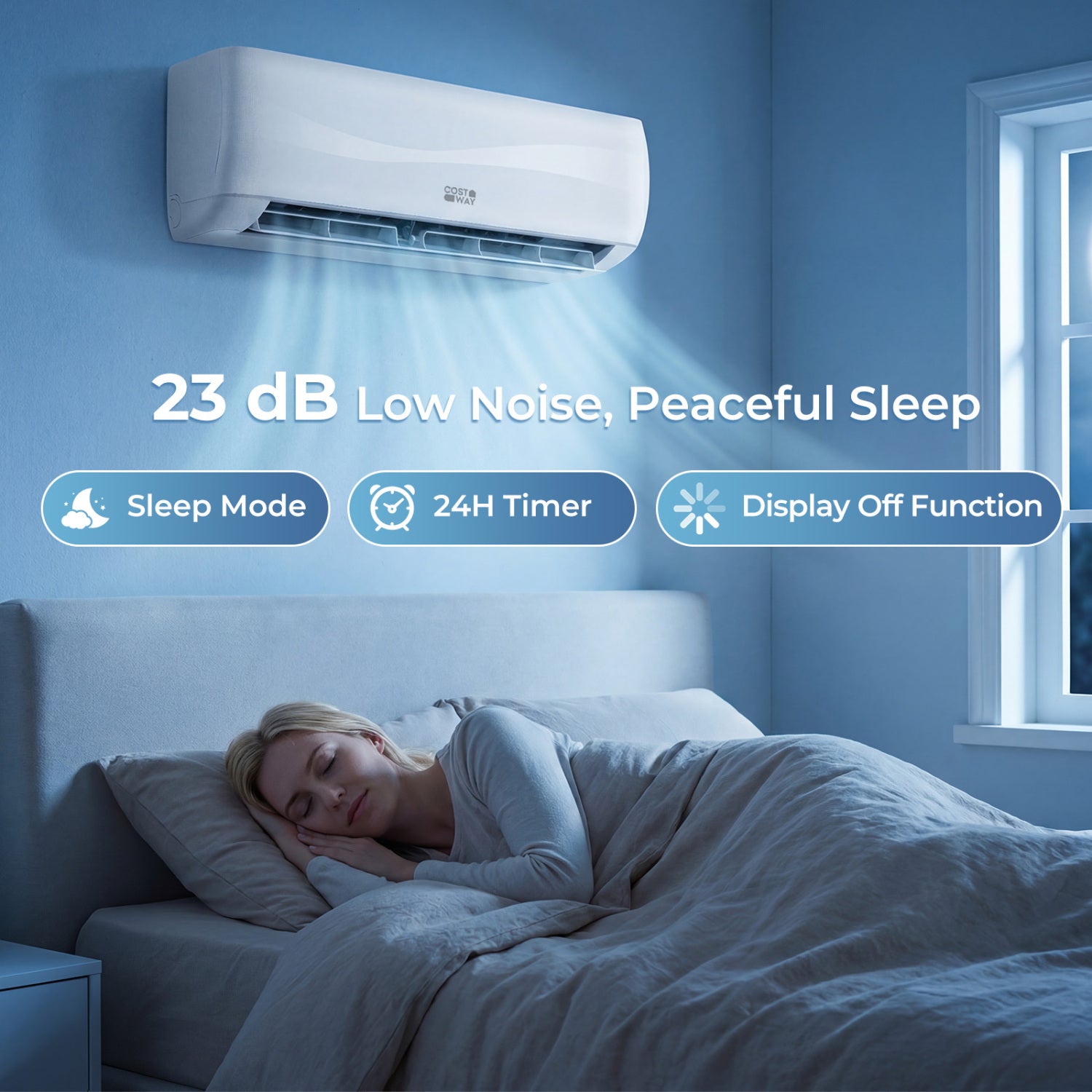 9100 BTU 20.5 SEER2 115V Mini Split Air Conditioner with Heat Pump