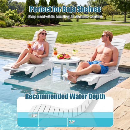 In-Pool Lounge Chair with Contoured Ergonomic Design