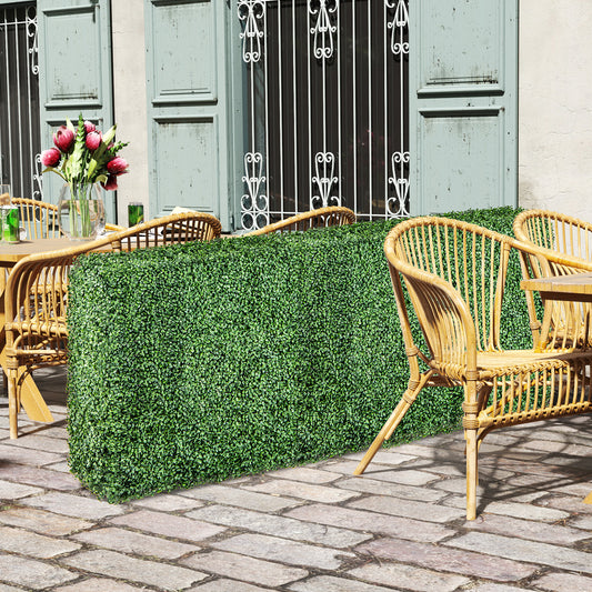 Faux Greenery Room Divider Decorative Privacy Screen Fence Hedge Wall