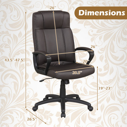 Ergonomic Office Chair with Rocking Function - Faux Leather