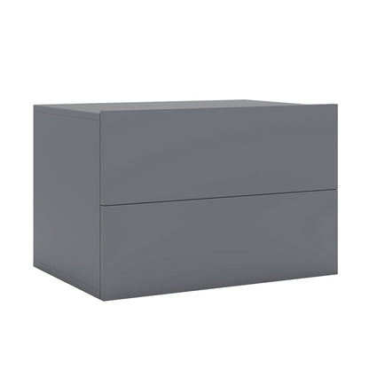 Wall Mounted Floating Nightstand with 2 Drawers
