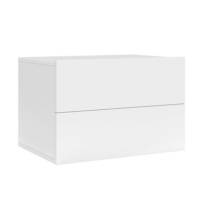 Wall Mounted Floating Nightstand with 2 Drawers