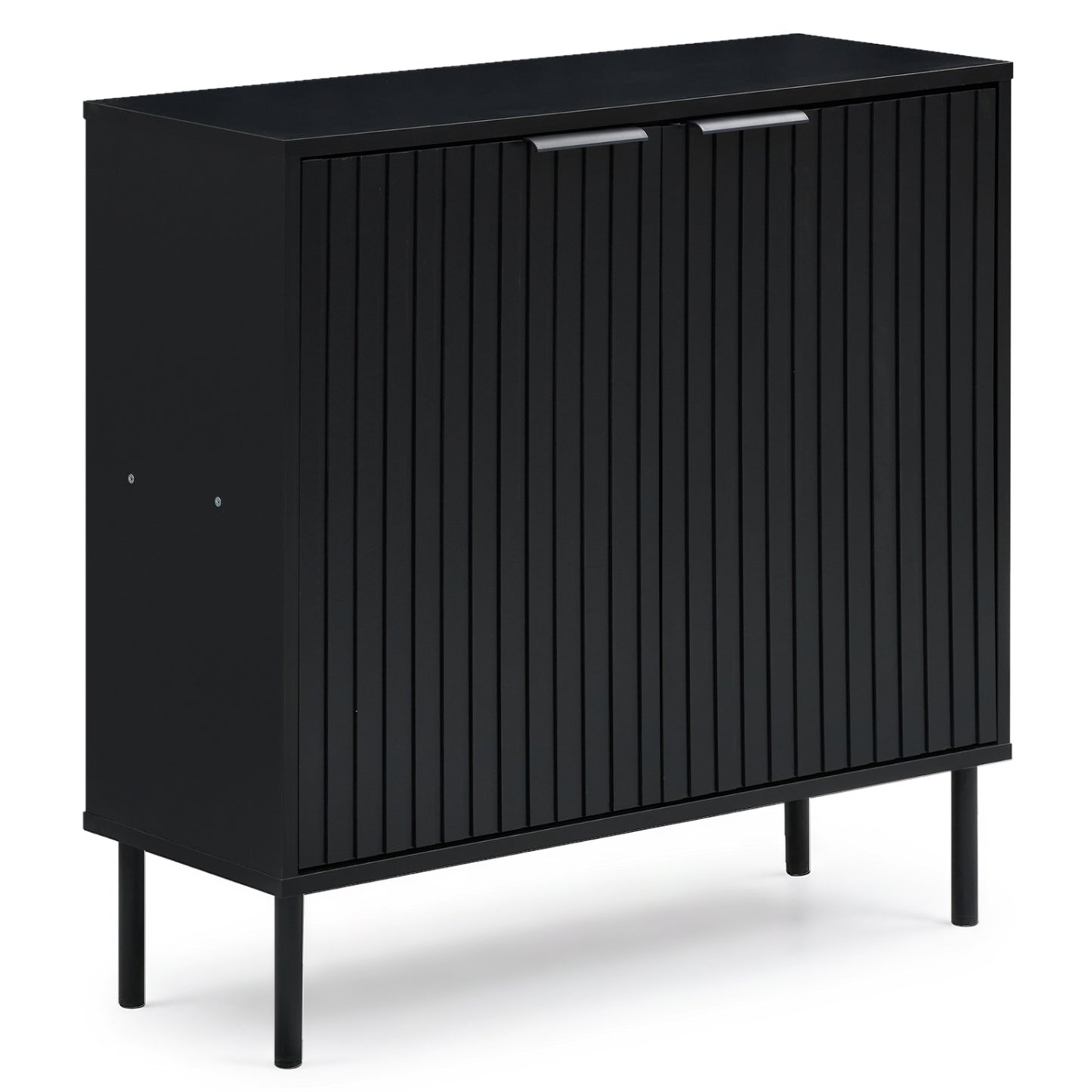 Fluted Buffet Cabinet with 2-Door Storage