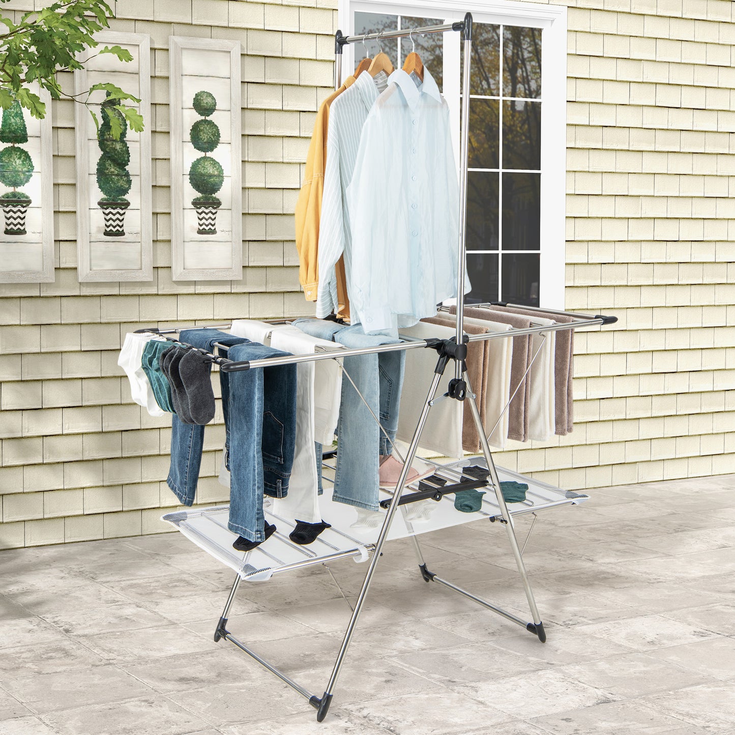 Double Camping Chair with Cup Holders Glass Racks and Mesh Pockets