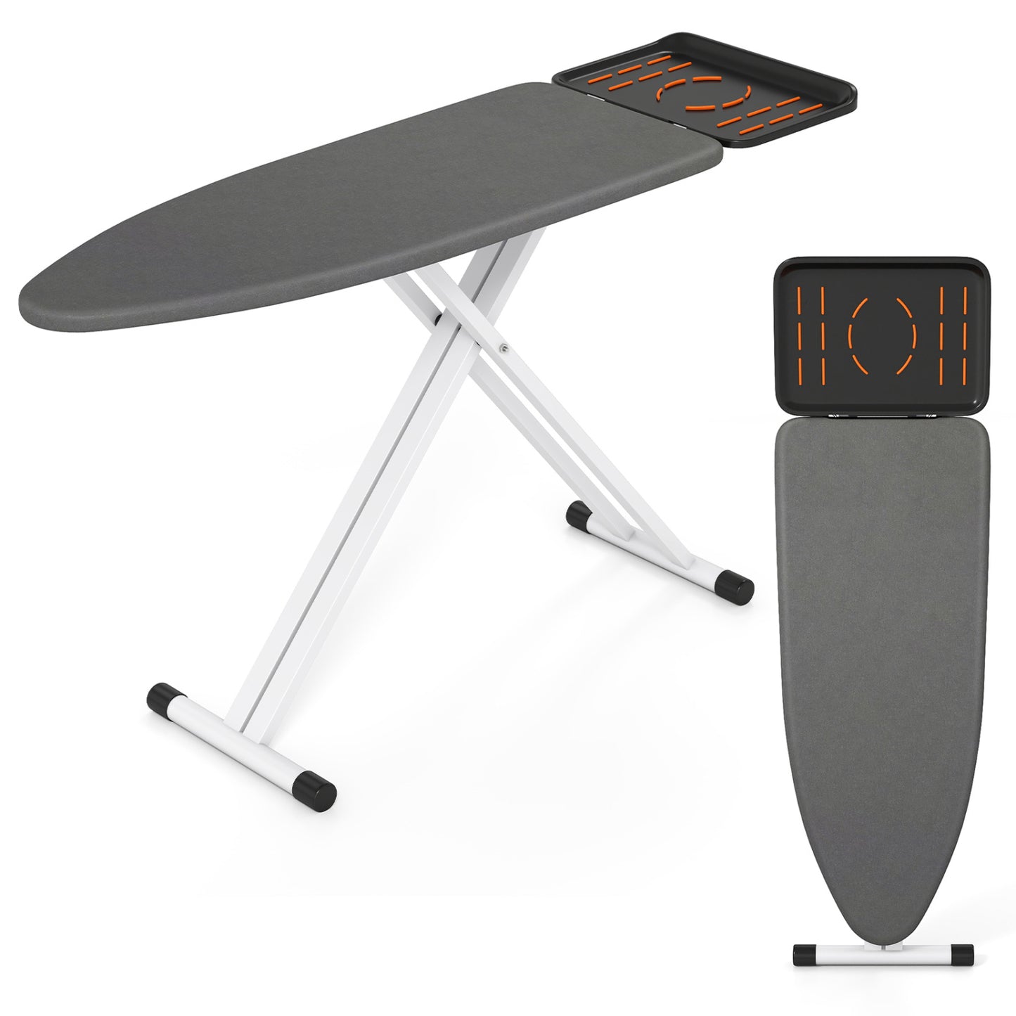 Full Size Foldable Ironing Board with 7 Adjustable Heights