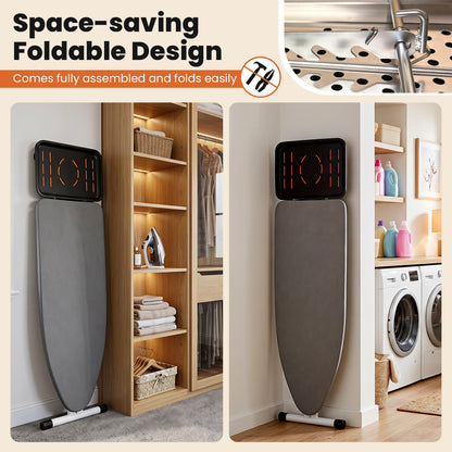Full Size Foldable Ironing Board with 7 Adjustable Heights