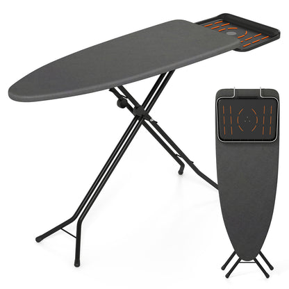 Full Size Foldable Ironing Board with Collapsible Iron Rest