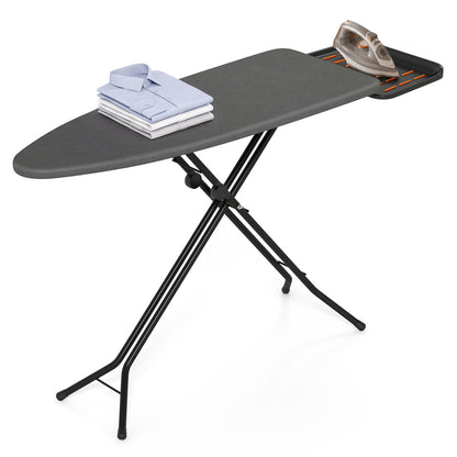 Full Size Foldable Ironing Board with Collapsible Iron Rest