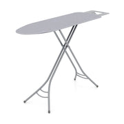 Foldable Ironing Board with Iron Rest and Adjustable Height-Gray - Gray