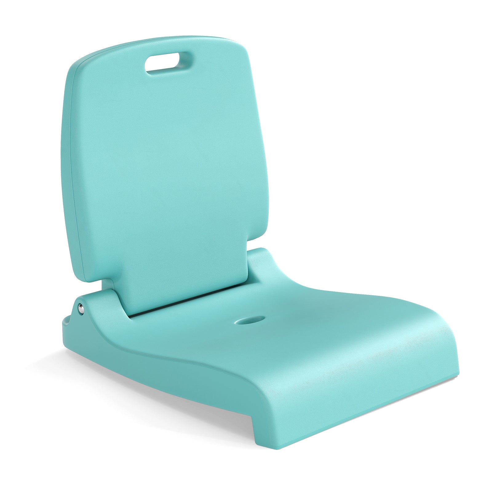 Foldable Outdoor Pool Chair with Handle and Back Support-Green - Green
