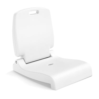 Foldable Outdoor Pool Chair with Handle and Back Support-Green - White