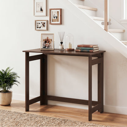 Folding Console Table with Space-Saving Design