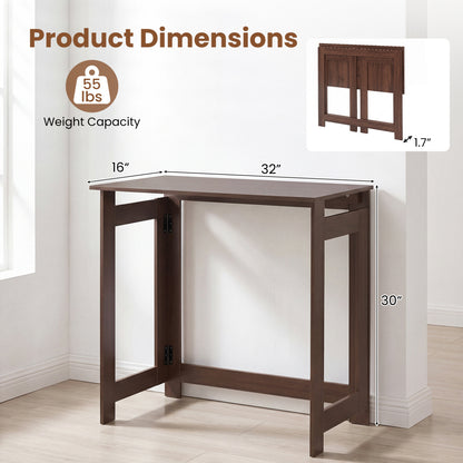 Folding Console Table with Space-Saving Design