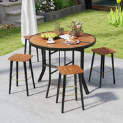 Half-Round Folding Event Table with Metal Frame