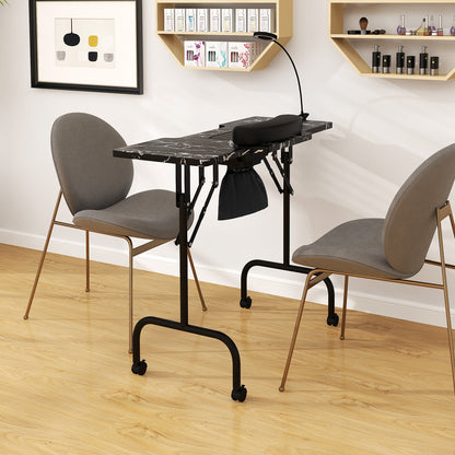 Folding Manicure Nail Table with Electric Dust Collector