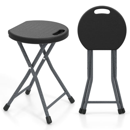 Folding Stool with Built-in Handle for Adults-2 Pieces - 1 Piece
