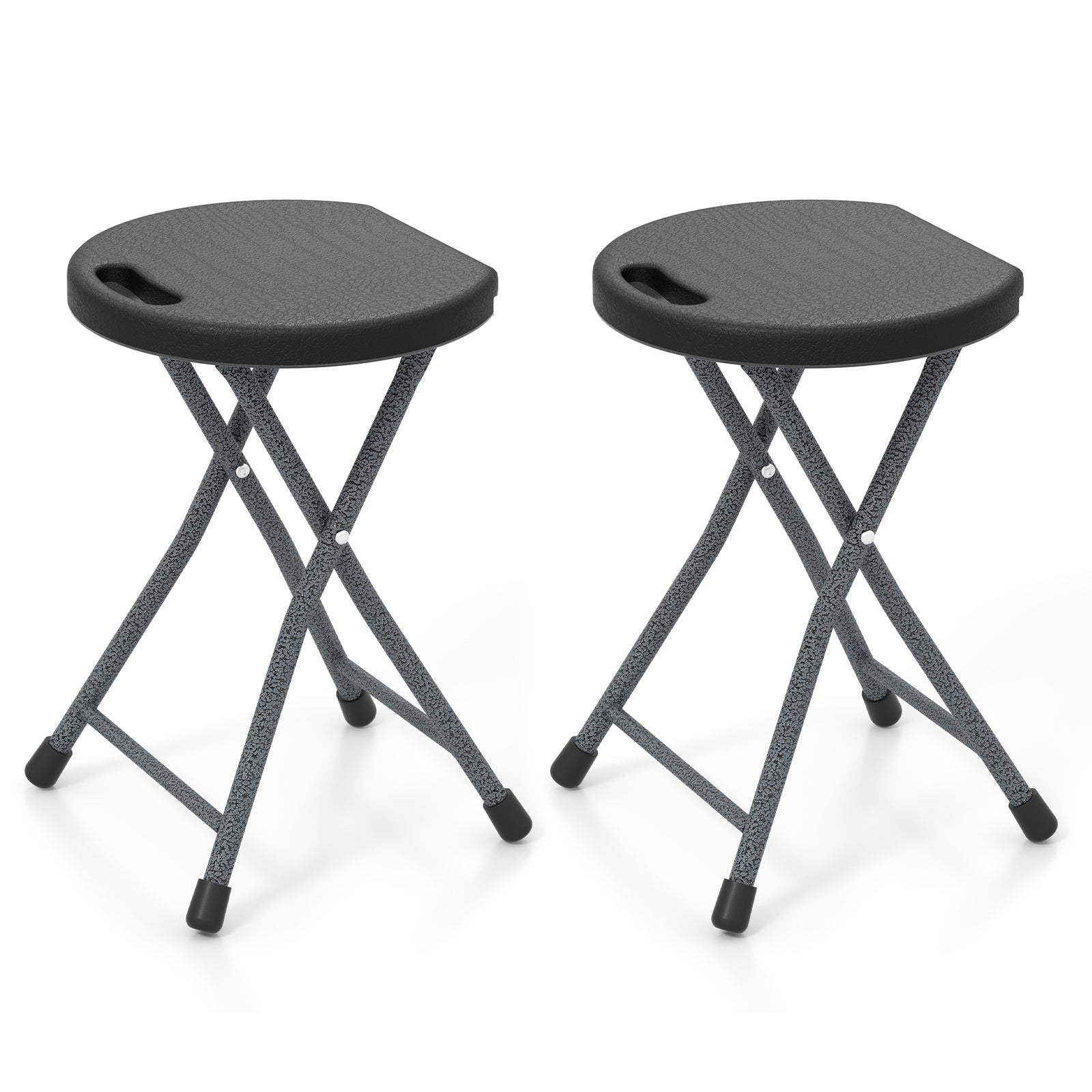 Folding Stool with Built-in Handle for Adults-2 Pieces - 2 Pieces
