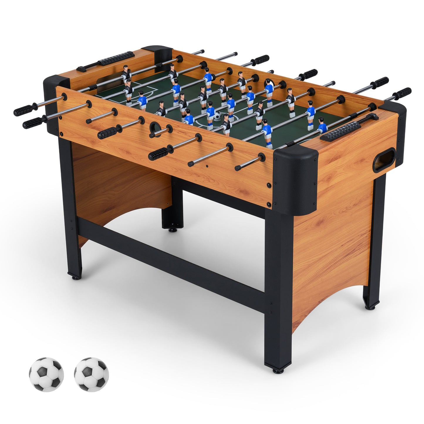 Foosball Table Competition Full Size Soccer Game Table with 22 Players-Natural