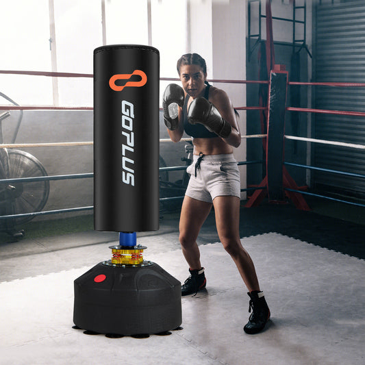 Freestanding Punching Bag Kickboxing Bag with Stand and Suction Cup Base