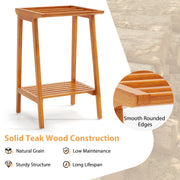 Freestanding Towel Rack with Storage Shelf for Bathroom