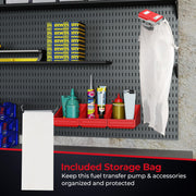 Fuel Transfer Pump with Nozzle for Flow Control and Stop