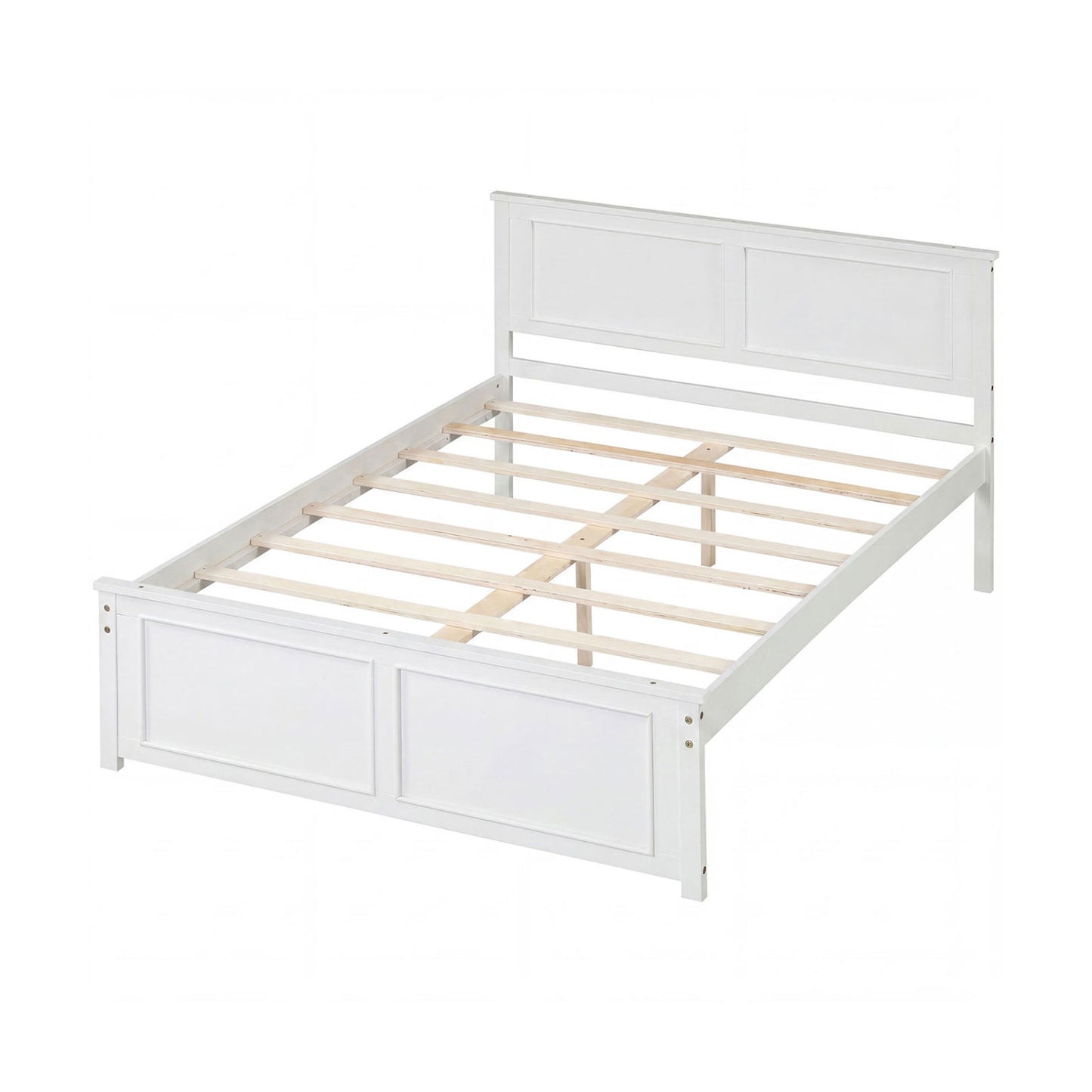 Twin Size Platform Bed Frame with Headboard