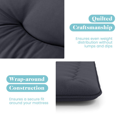 Futon Mattress with Washable Cover and Foldable Mat