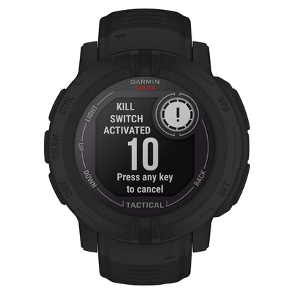 Garmin Instinct 2 Solar Tactical Edition Rugged GPS Smartwatch, 45 mm, Black - view 3