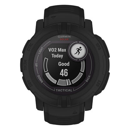 Garmin Instinct 2 Solar Tactical Edition Rugged GPS Smartwatch, 45 mm, Black - view 4