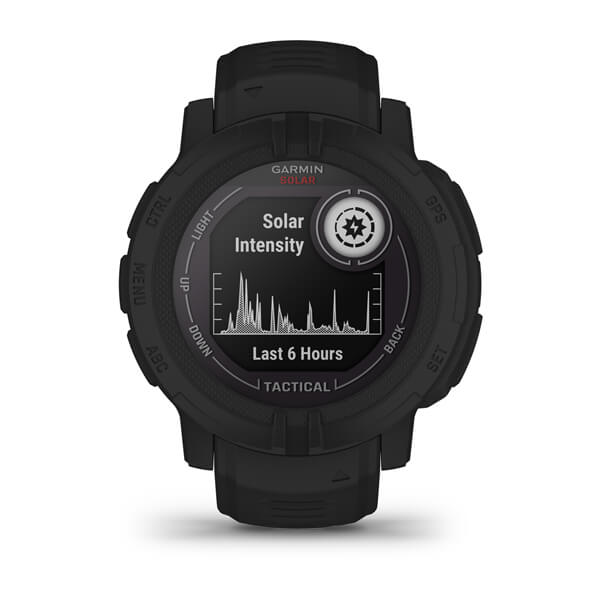 Garmin Instinct 2 Solar Tactical Edition Rugged GPS Smartwatch, 45 mm, Black - view 5