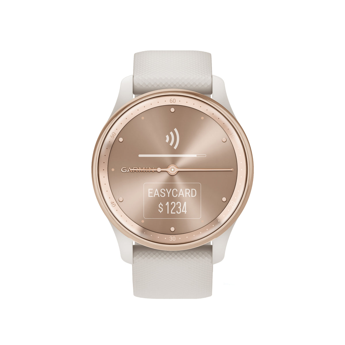 Garmin vivomove Trend Hybrid Smartwatch, 40.4 mm, Peach Gold - view 2