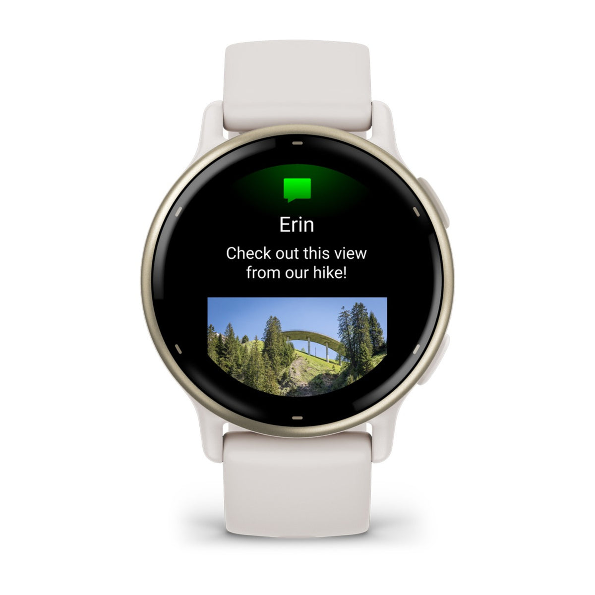 Garmin vivoactive 5 GPS Fitness Smartwatch, 42.2 mm AMOLED - Ivory - view 3