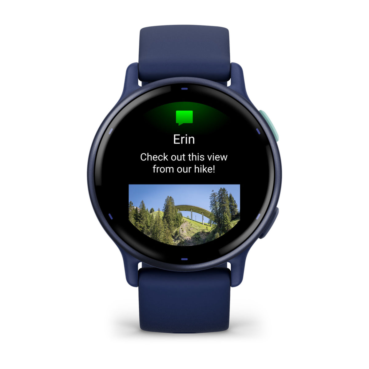 Garmin vivoactive 5 GPS Fitness Smartwatch, 42.2 mm AMOLED - Navy Blue - view 3