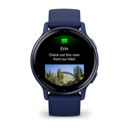 Garmin vivoactive 5 GPS Fitness Smartwatch, 42.2 mm AMOLED - Navy Blue - view 3