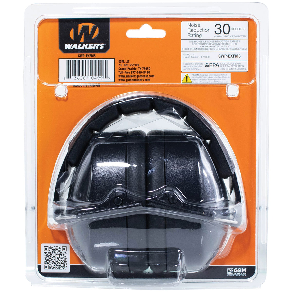 Walker's Game Ear EXT Low-Profile Folding Range Earmuffs, NRR 30 dB - view 7